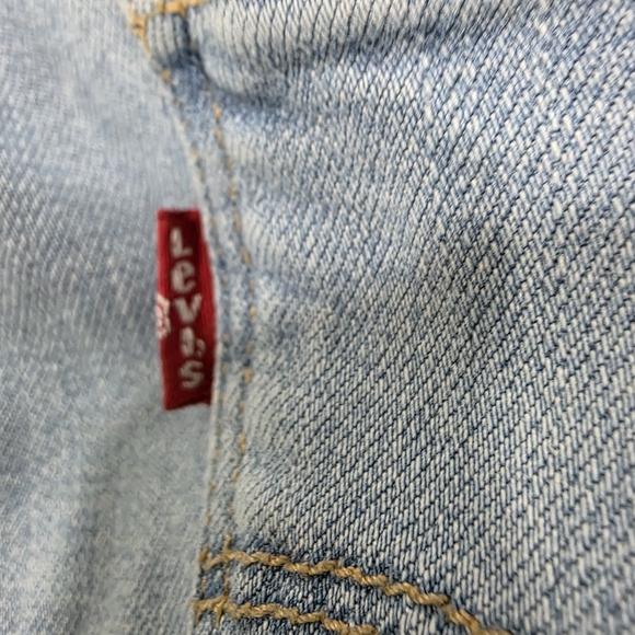 Levi's 314 Shaping Straight Jeans 31x30 Light Wash Stretch Mid Rise Tummy Contro - Picture 9 of 10